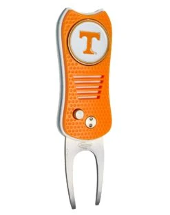 Team Golf Retractable Switchblade Switchfix Divot Tool Ball Marker - NCAA -Green And Swing Shop Tennessee Volunteers Switchfix 44448 150