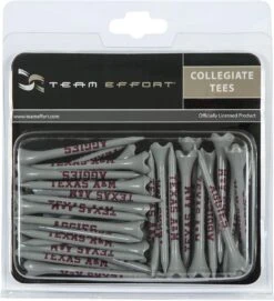 WinCraft Team Effort Collegiate Golf Tees 40 Pack -Green And Swing Shop Texas A M Aggies Tees