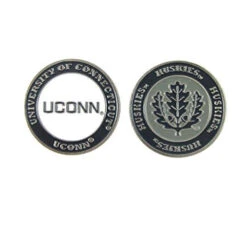 NCAA Double Sided Collegiate Golf Ball Marker Coins -Green And Swing Shop Uconn1