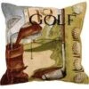 Vintage GOLF Pillow -Green And Swing Shop VintageGolfThrowPillow