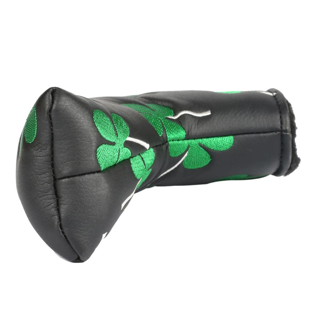 Volf Golf Black Synthetic Leather Shamrock Putter Cover 7 Volf Golf Black Synthetic Leather Shamrock Putter Cover - Image 5
