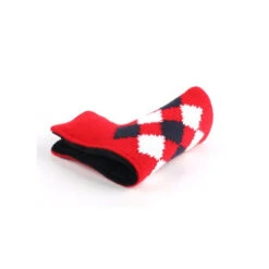 Volf Golf Classic Knit Putter Cover - Red -Green And Swing Shop VolfGolfHeadcovers RedKnitPutter3