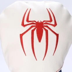 Volf Golf Red White Blue Leather Spider Headcovers -Green And Swing Shop VolfGolfHeadcovers SpiderWoodsSets1