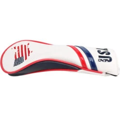 Volf Golf Red White Blue Leather USA Headcovers -Green And Swing Shop VolfGolfHeadcovers USADriver2