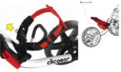 Clicgear Golf 3-Wheel Push Cart Model 4.0 -Green And Swing Shop White 8