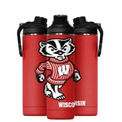 Orca NCAA Mascot 22 Ounce Hydra Hot Cold Bottle -Green And Swing Shop Wisconsin H22MSWIS Hydra22 Mascot Red Trio 800x 6418213d 88c6 449b b2e4 e06b37ff9a3e