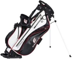 Tour Edge Exotics Xtreme 4 Stand Bags -Green And Swing Shop Xtreme 4 Carry Bag Black White