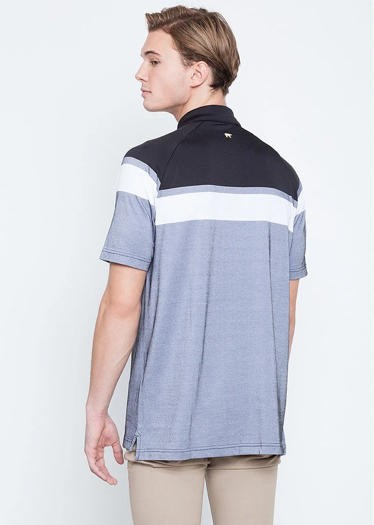 Callaway Jack Nicklaus Black Label By Perry Ellis Yarn Dyed Color Block Polo Shirts 6 Callaway Jack Nicklaus Black Label By Perry Ellis Yarn Dyed Color Block Polo Shirts - Image 4