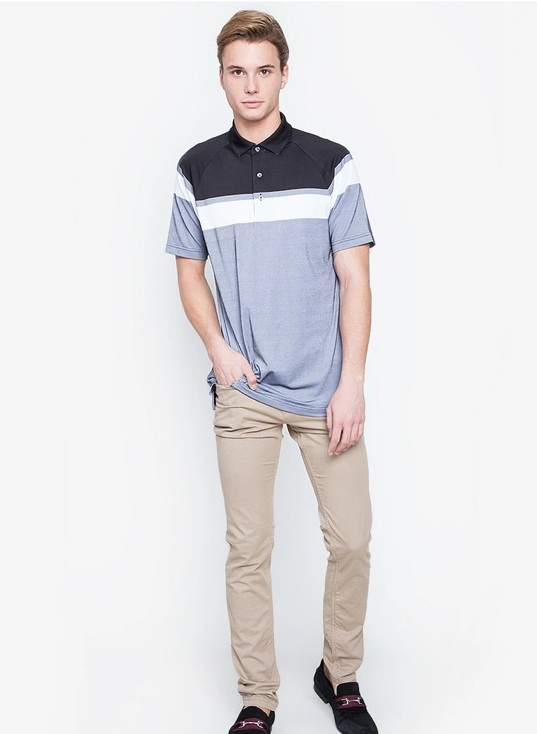 Callaway Jack Nicklaus Black Label By Perry Ellis Yarn Dyed Color Block Polo Shirts 8 Callaway Jack Nicklaus Black Label By Perry Ellis Yarn Dyed Color Block Polo Shirts - Image 6