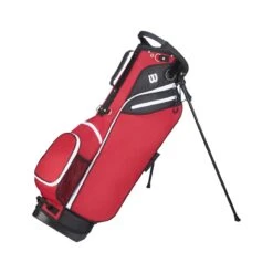 Wilson Staff "W" Carry Golf Bag -Green And Swing Shop b3585ff873d67393a75d70c2906c6b2190d82849 WGB3309RD W CARRY RED v2