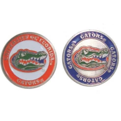 NCAA Double Sided Collegiate Golf Ball Marker Coins -Green And Swing Shop florida