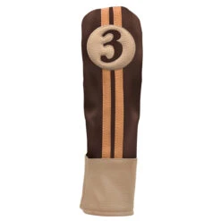 Sahara Retro Vintage #3 Fairway Wood Headcovers -Green And Swing Shop fw 3 hc chocolate tan