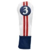 Sahara Retro Vintage #3 Fairway Wood Headcovers -Green And Swing Shop fw 3 hc red white blue