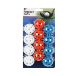 Intech Golf Practice Balls With Holes (12 Pack) -Green And Swing Shop i99020