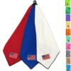 Joseph Elliott USA Embroidered Flag 18" X 18" Micro Fiber Towels -Green And Swing Shop je0 7d5e82bb bf98 464d 970d 4ba4cab899d1