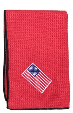 Joseph Elliott USA Embroidered Flag 18" X 18" Micro Fiber Towels 32 Joseph Elliott USA Embroidered Flag 18" X 18" Micro Fiber Towels -Green And Swing Shop je11