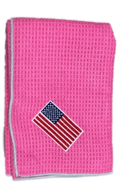 Joseph Elliott USA Embroidered Flag 18" X 18" Micro Fiber Towels 29 Joseph Elliott USA Embroidered Flag 18" X 18" Micro Fiber Towels -Green And Swing Shop je8