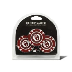 Team Golf NCAA Magnetic Poker Chip Ball Markers -Green And Swing Shop oklahoma 3 pack