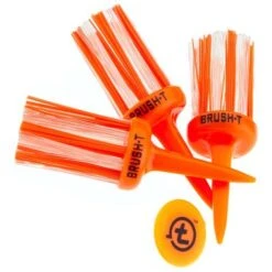 Brush-t Golf Original Brush Tees -Green And Swing Shop orange 1