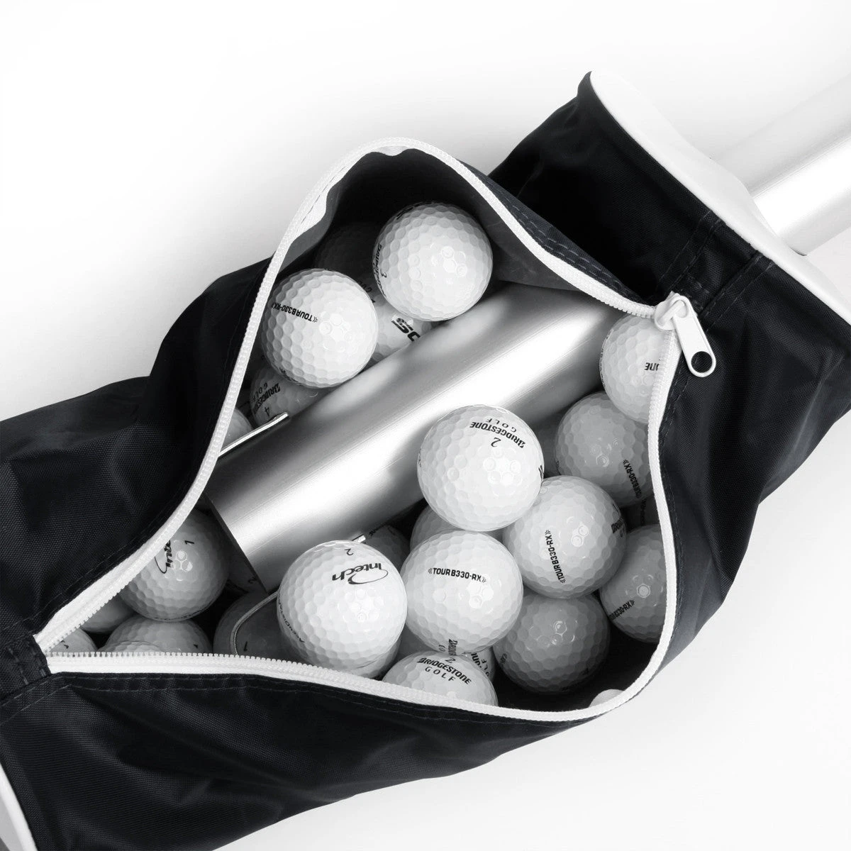 Intech Golf Ball Shag Bag With Aluminum Handle And Frame 9 Intech Golf Ball Shag Bag With Aluminum Handle And Frame - Image 7